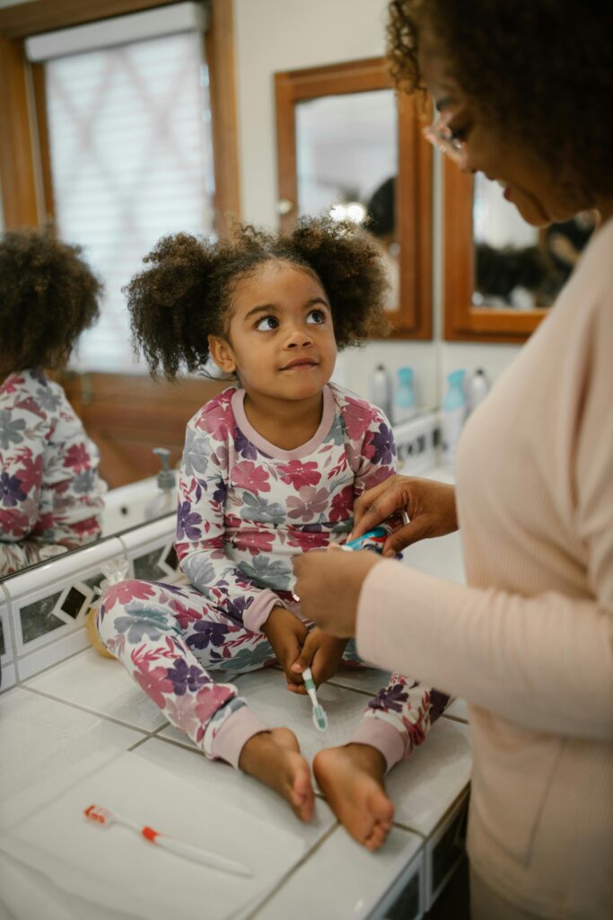 child brushing teeth ADHD routine
