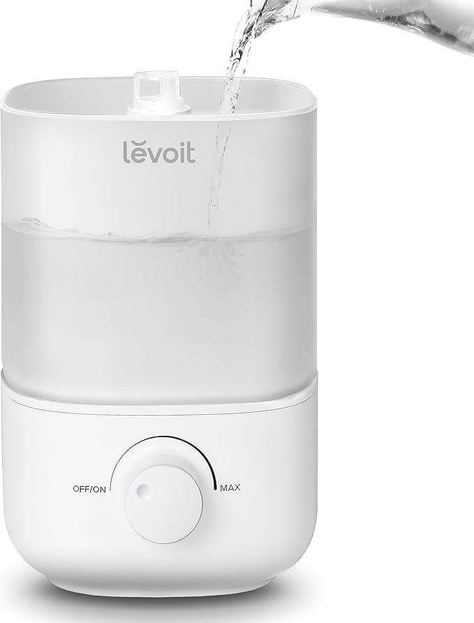 LEVOIT Top Fill Humidifiers for Bedroom, 2.5L Tank for Large Room, Easy to Fill 