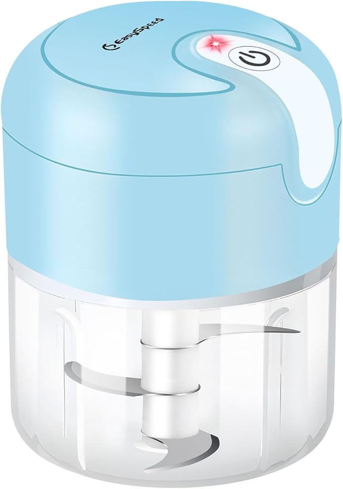EASYSPEED Electric Garlic Chopper 1Cup, Mini USB Charging Wireless Food Processo