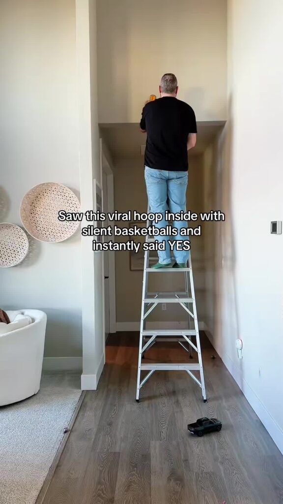 We Put a Basketball Hoop in Our Living Room and It Was the Best Decision Ever (Silent Basketball Trend)