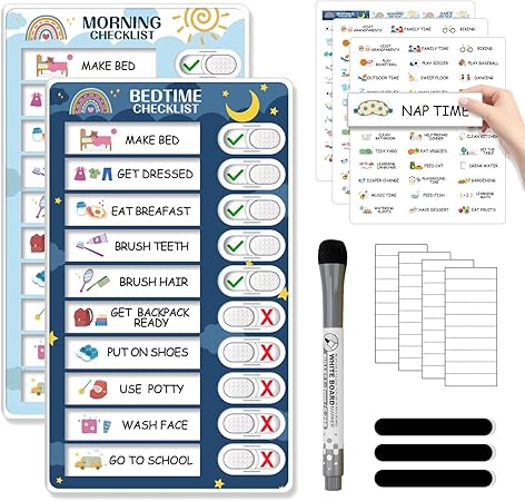 magnetic visual chore chart kids ADHD