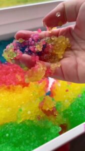 Tapioca Pearl Sensory Bin: The Taste-Safe Water Bead Alternative Every Mom Needs