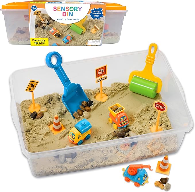 Creativity for Kids sensory bin construction zone playset