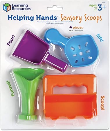 Learning Resources Helping Hands sensory scoops toddler fine motor tools