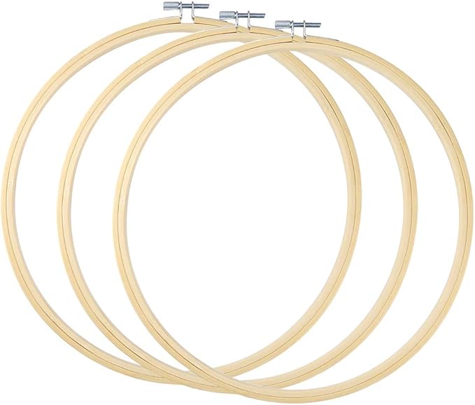 wood embroidery hoops 12 inch for DIY wind tunnel structure