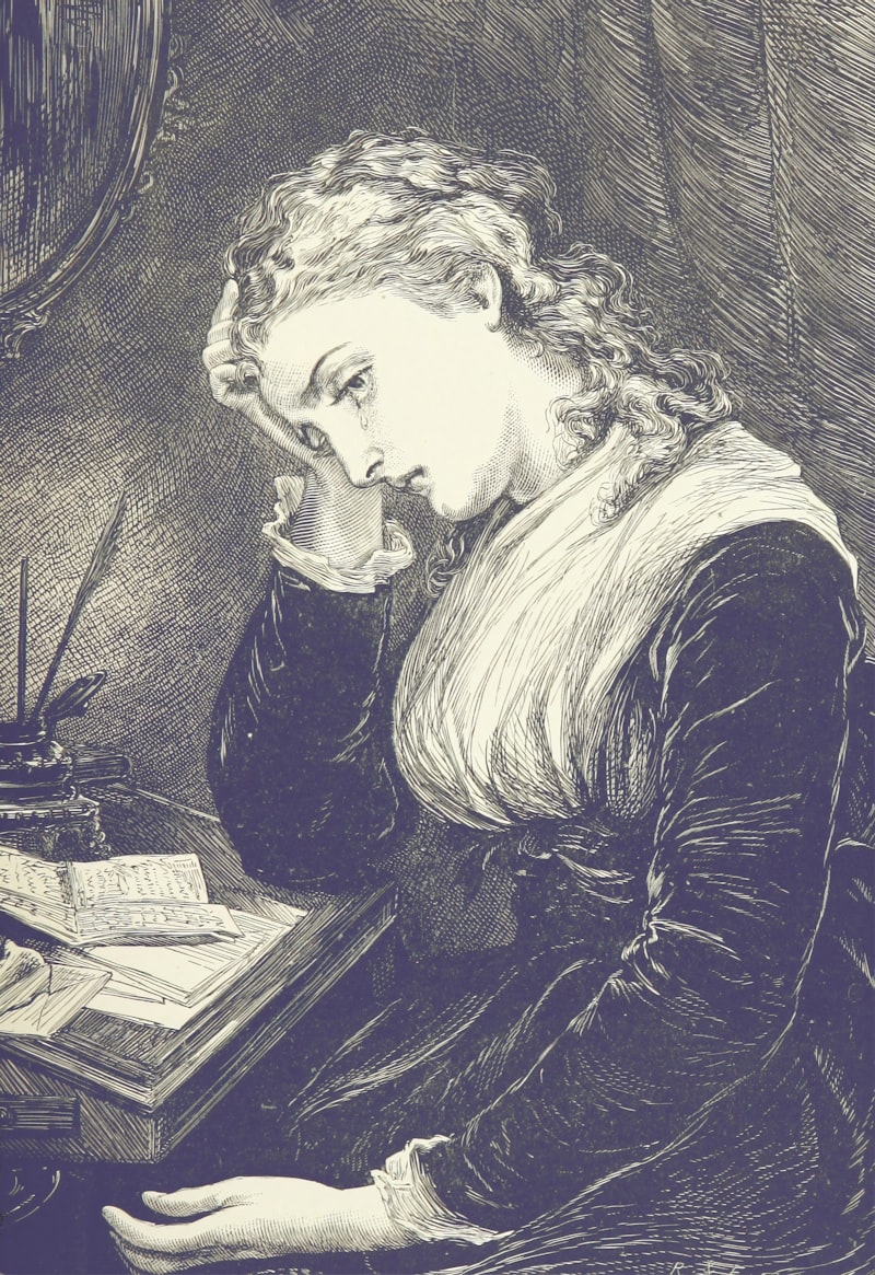 Mom with hand over heart, emotional weight of parenting