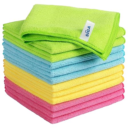 MR.SIGA microfiber cleaning cloths 12 pack daily cleaning