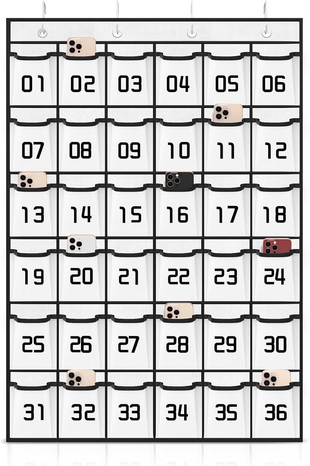 over door phone pouch 36 pocket organizer family contract