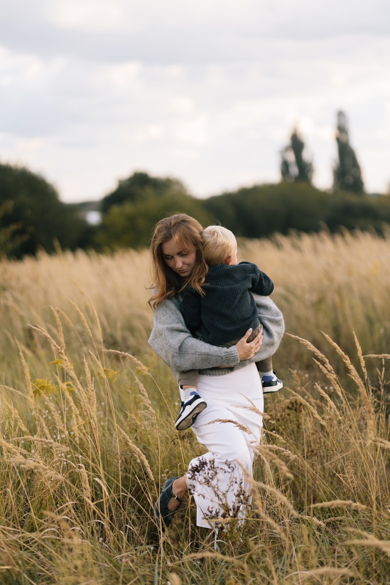 Mom and child in gentle moment together, low demand approach