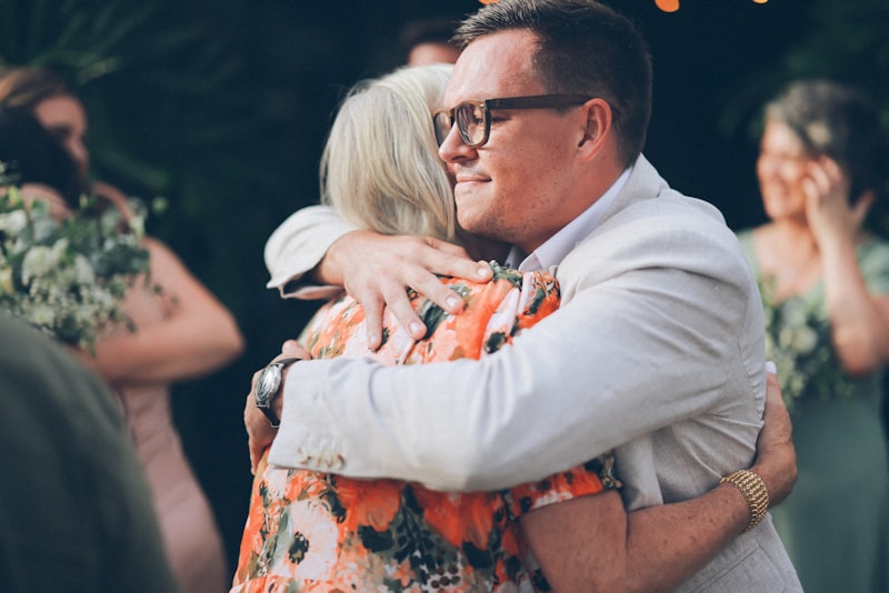 Parent and child having calm conversation at home