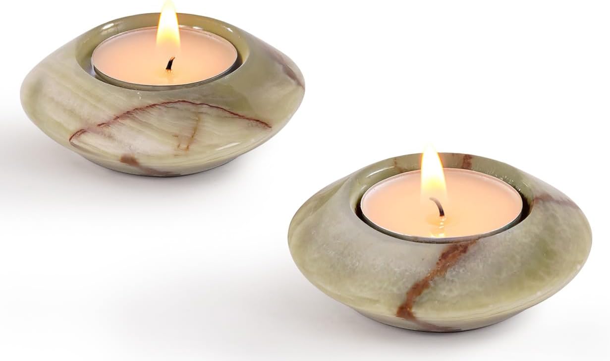 marble tealight candle holder set amazon home decor under 30 looks expensive