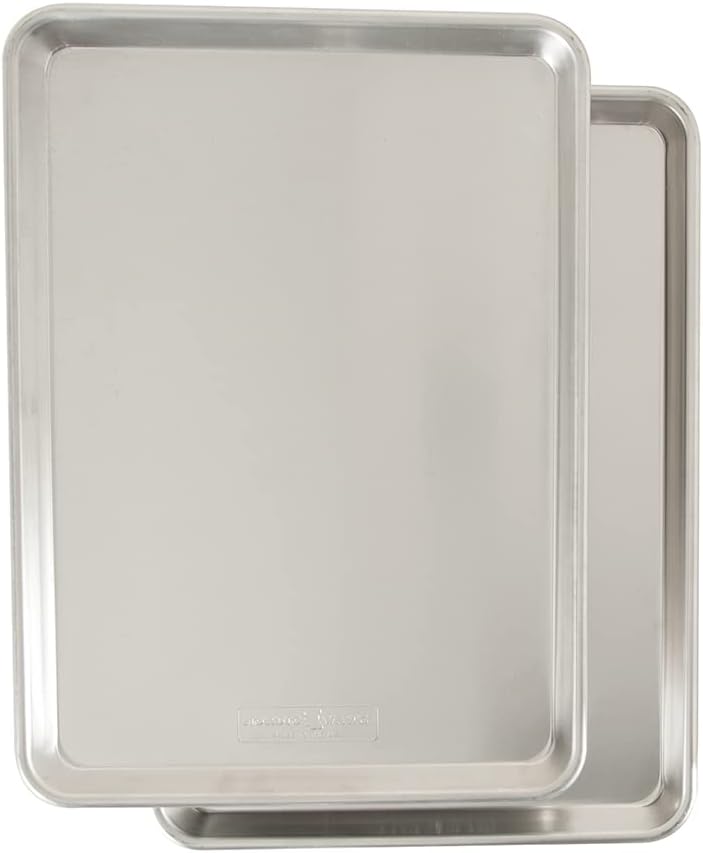 Nordic Ware naturals aluminum half sheet pan 2 pack for sheet pan meal prep